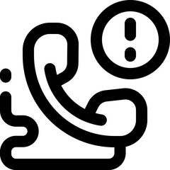 telephone line icon. Clean and minimalist vector icon for websites, mobile apps, presentations, and logos. Fully scalable and customizable for any project.