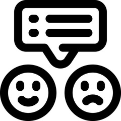 emoji line icon. Clean and minimalist vector icon for websites, mobile apps, presentations, and logos. Fully scalable and customizable for any project.