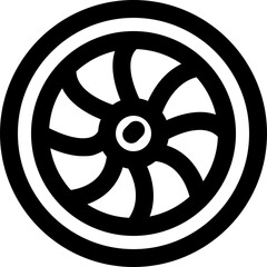 Obraz premium camera shutter line icon. Clean and minimalist vector icon for websites, mobile apps, presentations, and logos. Fully scalable and customizable for any project.