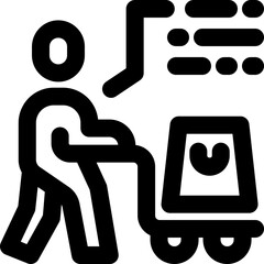 Fototapeta premium consumer behavior line icon. Clean and minimalist vector icon for websites, mobile apps, presentations, and logos. Fully scalable and customizable for any project.