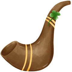 Watercolor Saint Patrick day png file