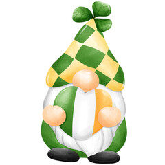 Watercolor Saint Patrick day png file