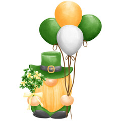 Watercolor Saint Patrick day png file