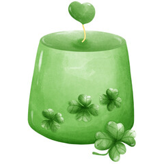 Watercolor Saint Patrick day png file
