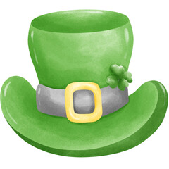 Watercolor Saint Patrick day png file