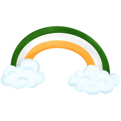 Watercolor Saint Patrick day png file