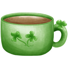 Watercolor Saint Patrick day png file