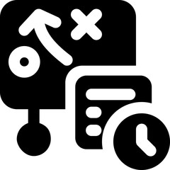 timer glyph icon. Strong and solid vector icon for websites, mobile interfaces, presentations, and visual branding. High quality and easy to edit.