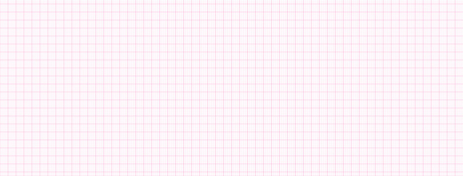 Fototapeta Clean seamless grid background with pink graph paper texture and dot pattern. Minimal vector layout with lines suitable for notebook, note, school, plotting, journal, and bullet journal design.