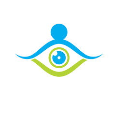 eye medical care logo icon vector design