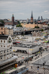 Historical old streets and architecture Old town of Stockholm, Sweden