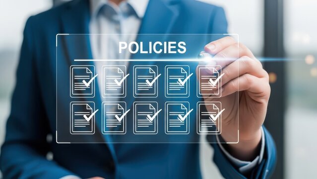 Reviewing corporate policies isolated on white background, Vector, illustration - Powered by Adobe