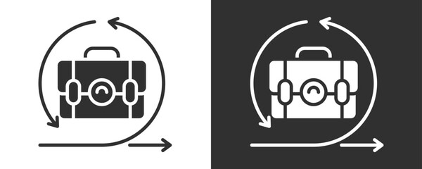 Agility Icon Set Vector Collection Isolated In Black And White