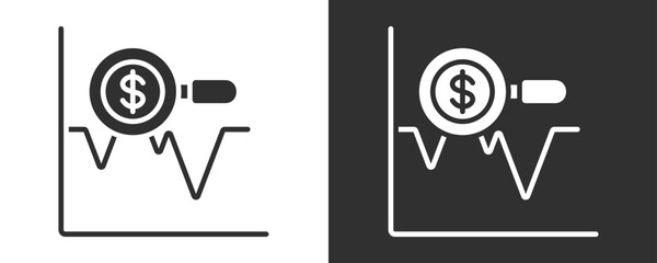 Forecasting Icon Set Vector Collection Isolated In Black And White