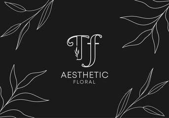 TF Aesthetic Floral — A Luxury Floral-Inspired Monogram Designed for Elegant Creative Businesses