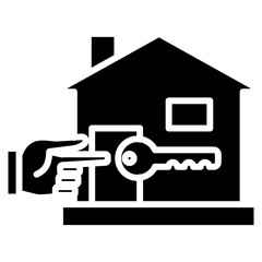 house ownership icon vector