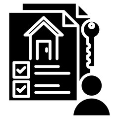 house tenant icon vector