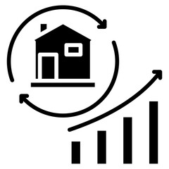 house investment icon vector