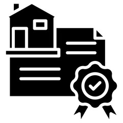 house deed icon vector