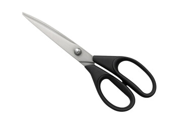 Scissors with black handle for cutting craft supplies