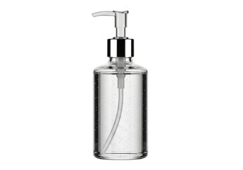 Obraz premium Hand sanitizer pump bottle isolated on white background