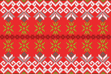 Pixel, Pastel Geometric Floral Tile Seamless Pattern for carpet, print, wrap, decorative, illustration, Fabric, Wallpaper, Ceramics. 
