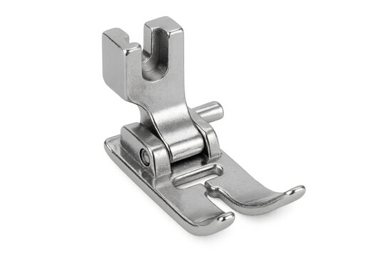 Sewing machine presser foot for needlework on transparent background
