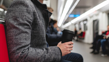 Eco Coffee Cup Urban Metro Lifestyle Photo