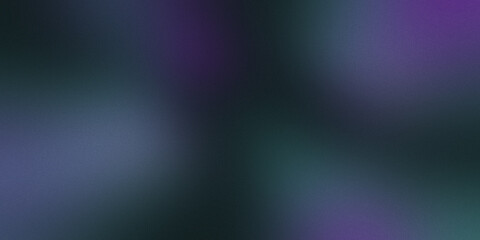 dark black cyan purple, empty space grainy noise grungy texture color gradient rough black abstract background, shine bright light and glow template 