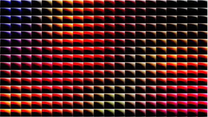 Abstract background with glowing neon vertical stripes  blck,blue,red,yellow colors, creating a futuristic texture