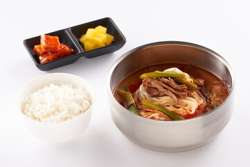 대파 육개장 칼국수