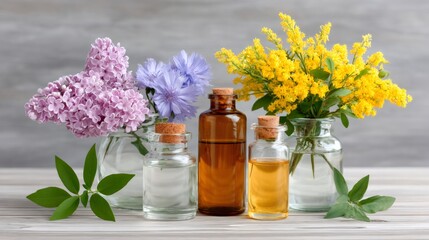 Essential oils for aromatherapy wellness and natural spa