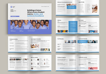Education Brochure Landscape Template
