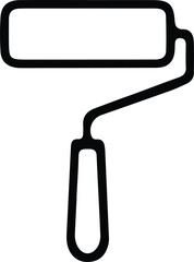 painting brush line icon