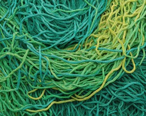 Colorful Gradient Threads Pile
