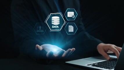 Cloud computing, cloud strategy, and cloud technology transforming digital infrastructure with scalable services, secure data storage, and cloud-based digital business solutions. Elide - Powered by Adobe