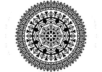 round lace ornament mandala 