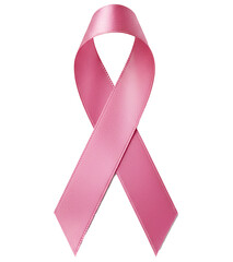 PNG. breast cancer awareness pink ribbon. pink awareness ribbon for breast cancer, symbol of hope, unity and solidarity on transparent background.