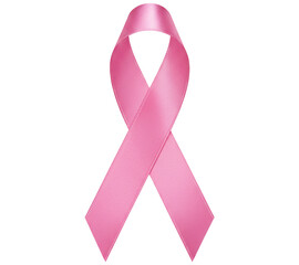 PNG. breast cancer awareness pink ribbon. pink awareness ribbon for breast cancer, symbol of hope, unity and solidarity on transparent background.