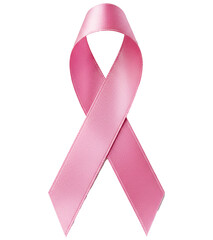 PNG. breast cancer awareness pink ribbon. pink awareness ribbon for breast cancer, symbol of hope, unity and solidarity on transparent background.