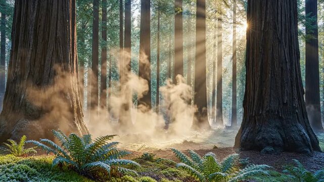 Stunning 8k resolution footage of a lush forest landscape