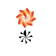 abstract flower logo