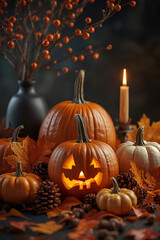 halloween pumpkin and pumpkins