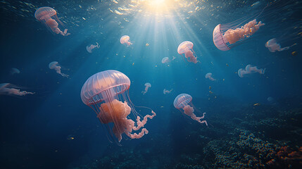 jellyfish in the water