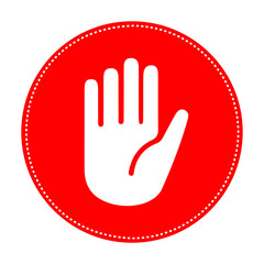 Obraz premium Stop Sign Icon. Warning Symbol Isolated on Transparent Background