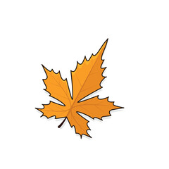 Fototapeta premium Autumn leaves. autumn leaf. autumn leaves background vectoor cartoon illustration