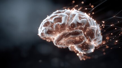 Abstract brain illustration