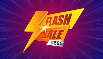 sale tag flash sale vector illustration