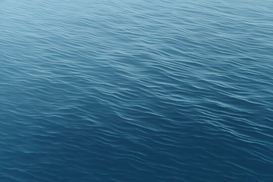 Serene top-down view of gentle blue ocean ripples forming soft rhythmic wave patterns across a calm water surface