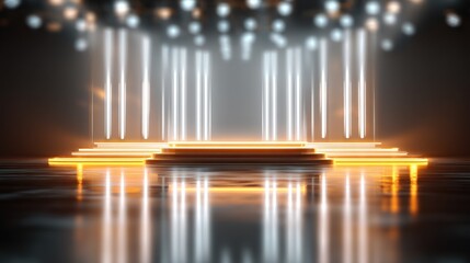 Obraz premium Neon stage display